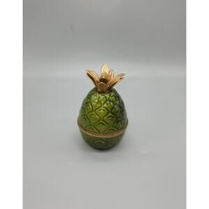 Evans Pineapple Ceramic Table Lighter Green Japan Made